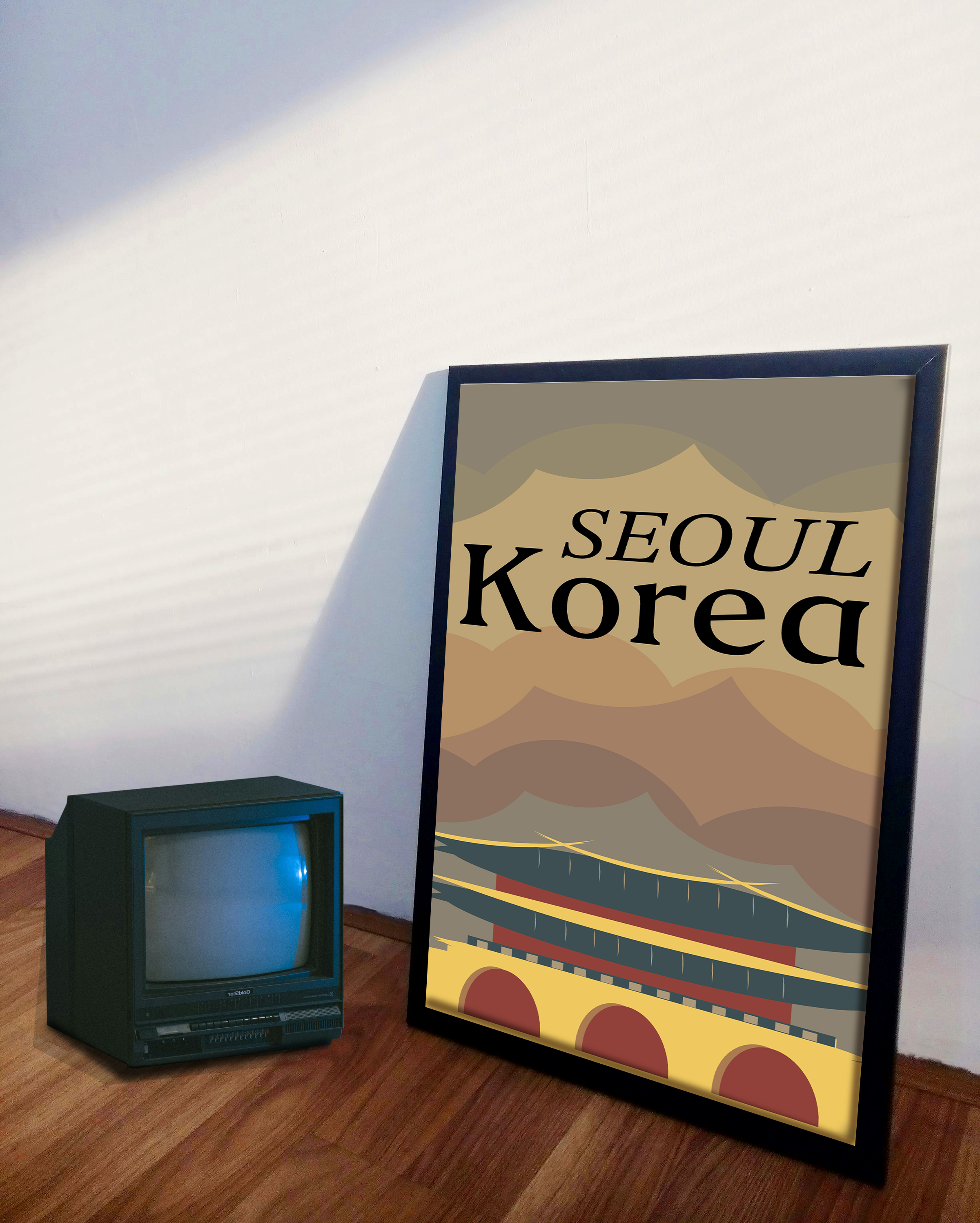 Photoshop/Korea image with old TV